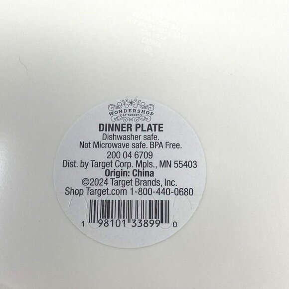 Target 10" Blue Dinner Plates 2 Pack Holiday Christmas "Cookies For Santa" Melam - Picture 6 of 7